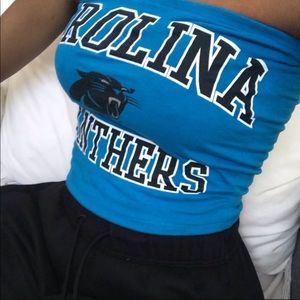 NFL Carolina panthers tube top
